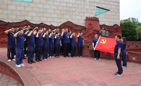 成都中建材黨委開展“黨旗飄揚(yáng)，奮斗有我”主題黨建活動